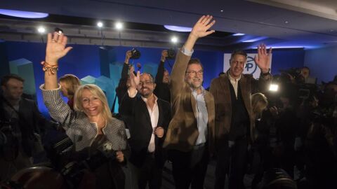 El presidente del Gobierno y del Partido Popular, Mariano Rajoy, en Catalu&ntilde;a