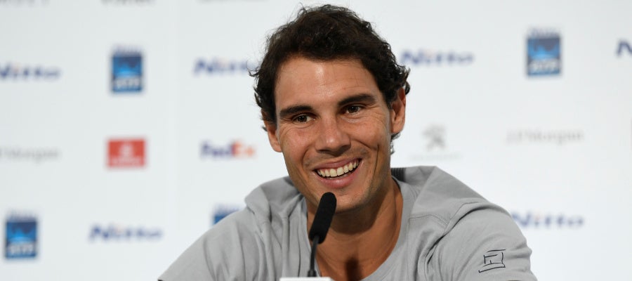 Nadal, durante una rueda de prensa Nadal, durante una rueda de prensa