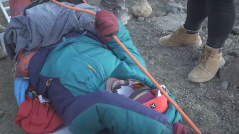 Gema Hassen-Bey, superando los 3.000 metros en el Teide