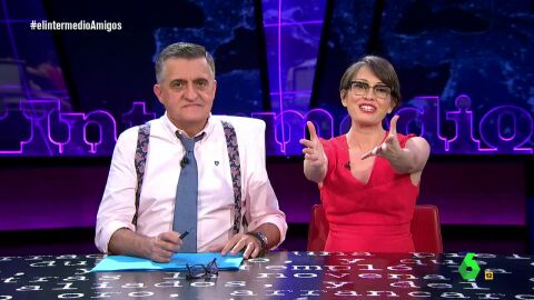 Thais Villas y El Gran Wyoming, en El Intermedio