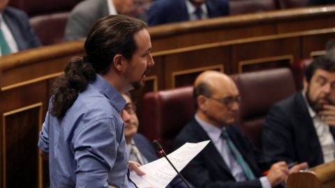 El secretario general de Podemos, Pablo Iglesias