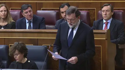 Rajoy en la sesión de control Rajoy en la sesión de control