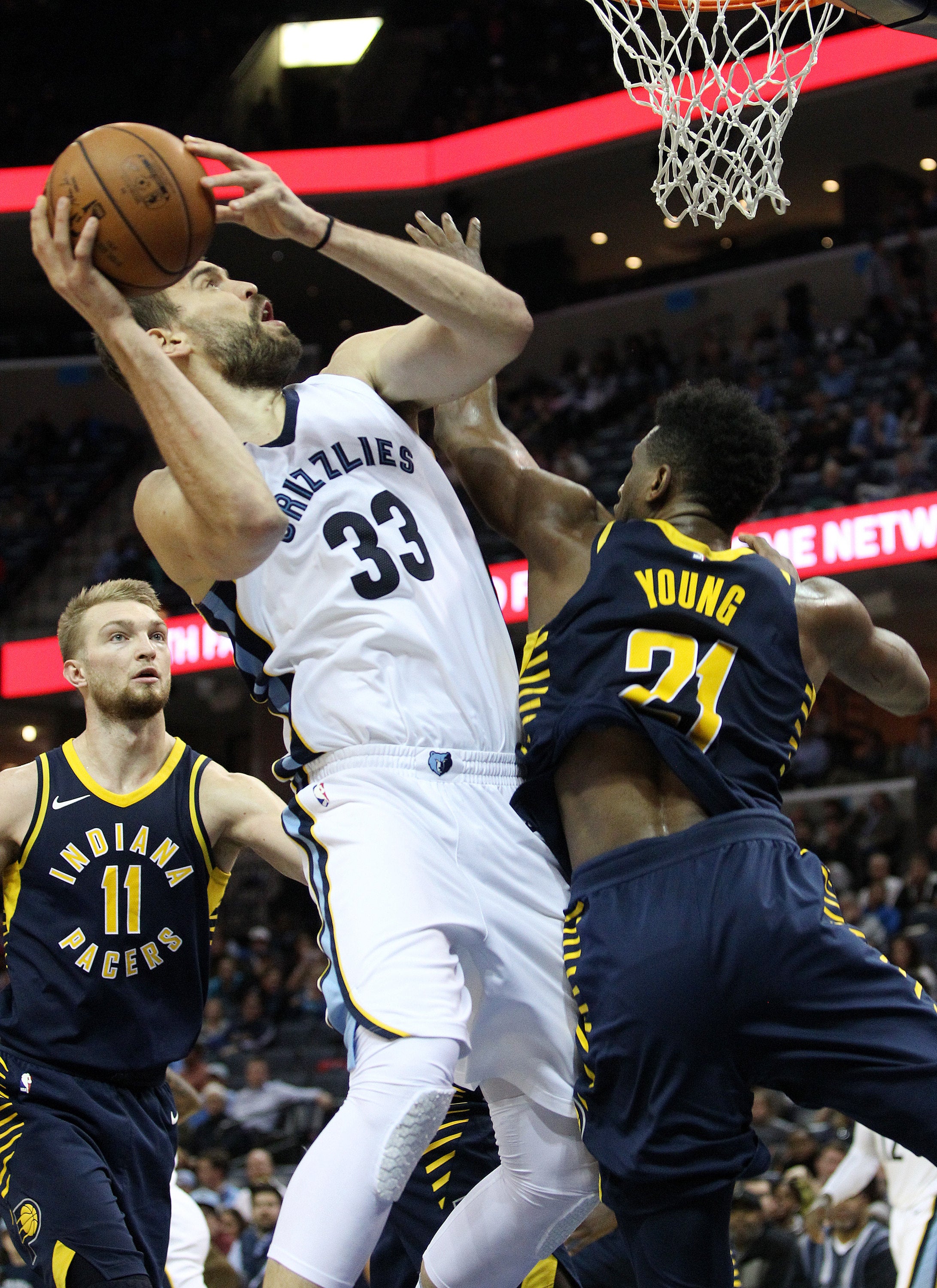 Un gigante Marc Gasol no impide la derrota de los Grizzlies ante Indiana Un gigante Marc Gasol no impide la derrota de los Grizzlies ante Indiana