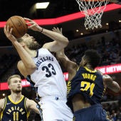 Marc Gasol, en acción ante Indiana Pacers