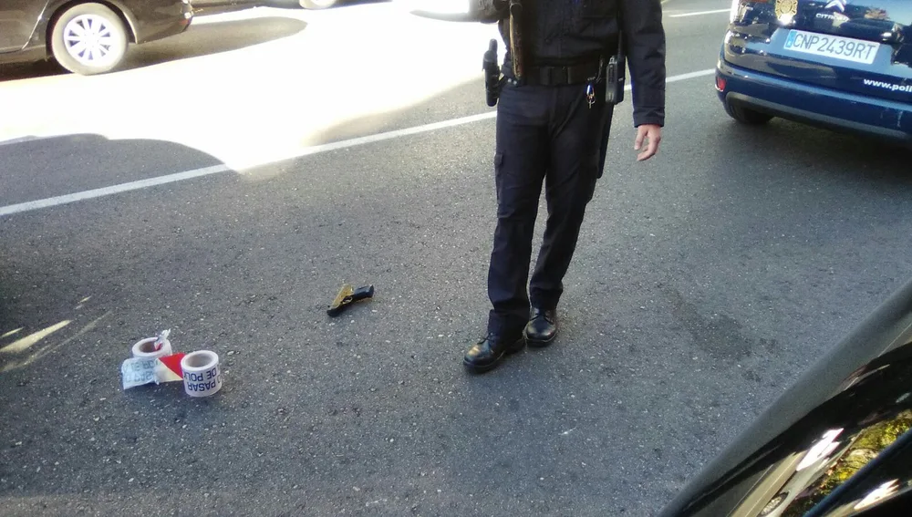 La pistola del atracador de Usera La pistola del atracador de Usera