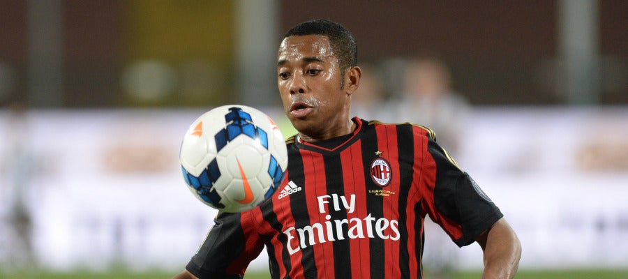 Robinho, en un partido en su etapa con el Milan Robinho, en un partido en su etapa con el Milan