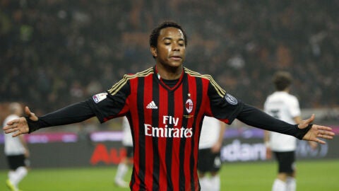 Robinho, en su etapa como jugador del AC Milan