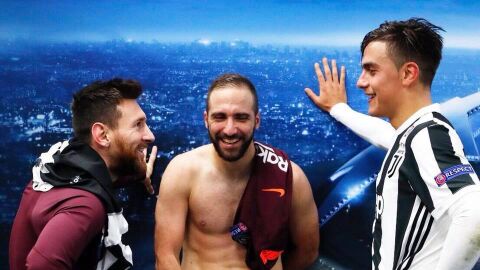Messi, Higua&iacute;n y Dybala, despu&eacute;s del Juve - Bar&ccedil;a de Champions