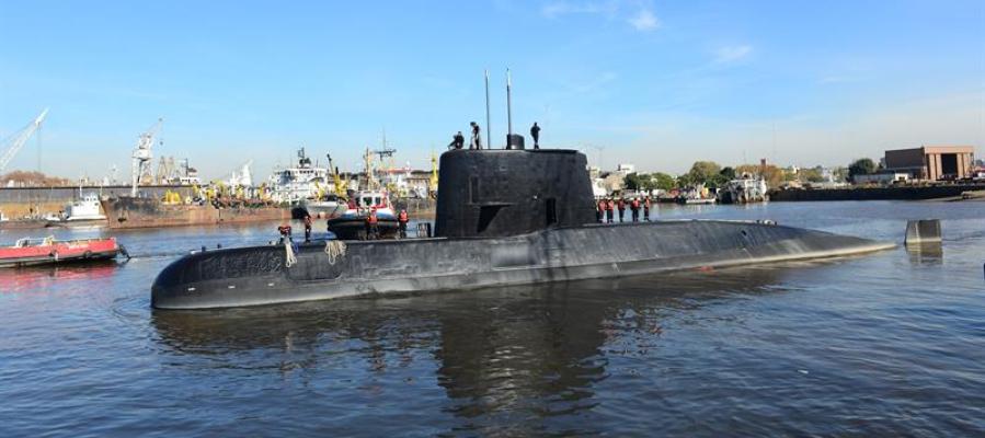 Imagen proporcionada por la Armada de Argentina del submarino ARA San Juan