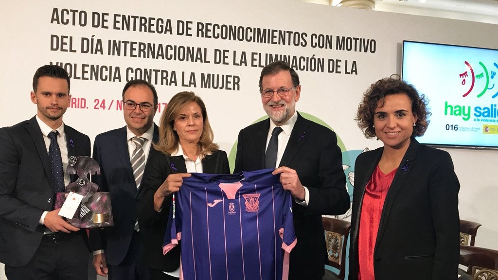 El Leganés, reconocido por su compromiso contra la violencia machista El Leganés, reconocido por su compromiso contra la violencia machista