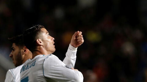 Cristiano Ronaldo y su nueva celebraci&oacute;n que 'estren&oacute;' ante el APOEL