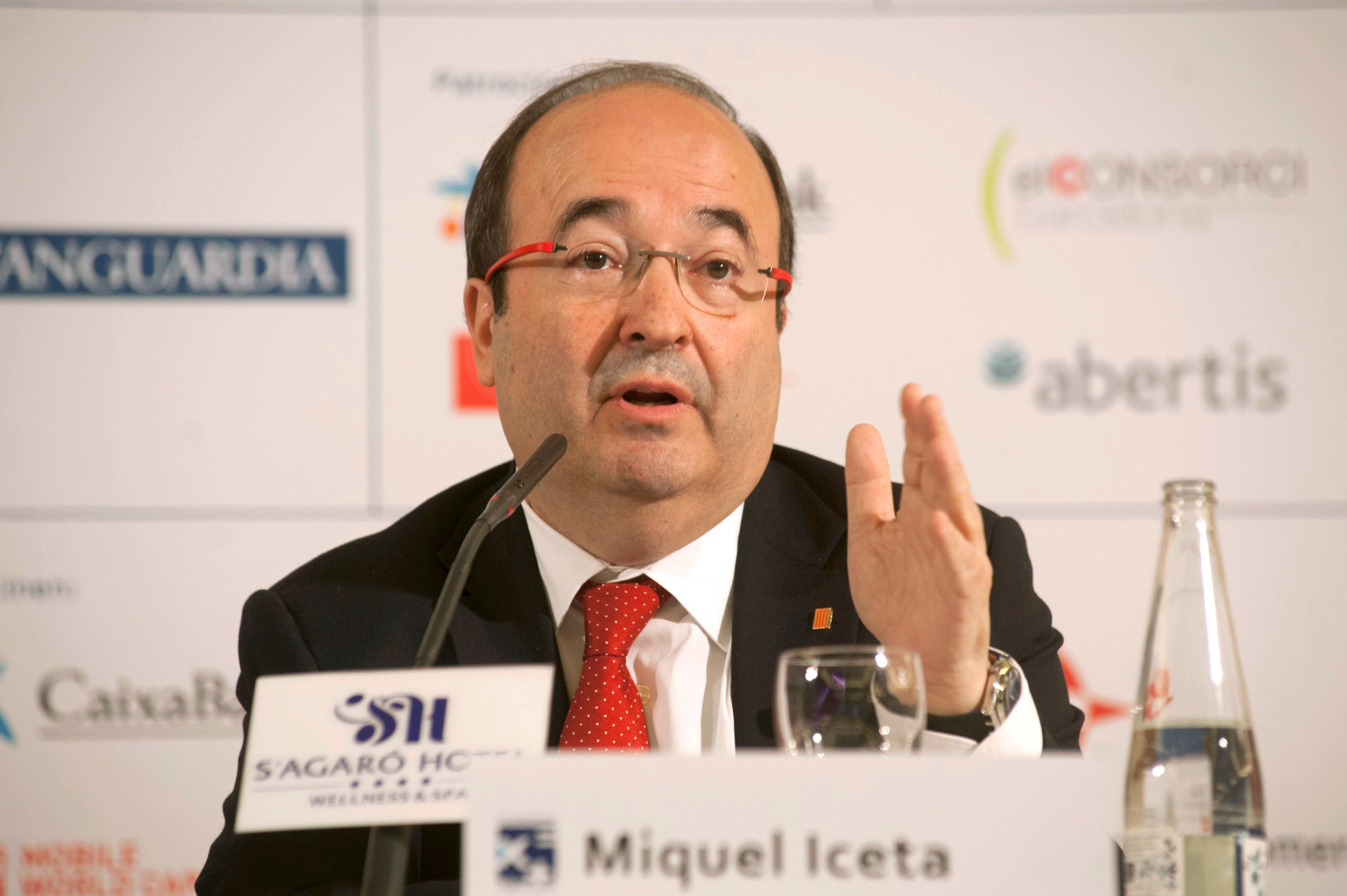 Iceta plantea "un viaje hacia la reconciliación" ante las elecciones del 21D Iceta plantea "un viaje hacia la reconciliación" ante las elecciones del 21D