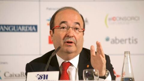 Miquel Iceta, en un acto de campa&ntilde;a