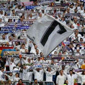 La Grada Fans del Real Madrid, durante el partido contra el Málaga