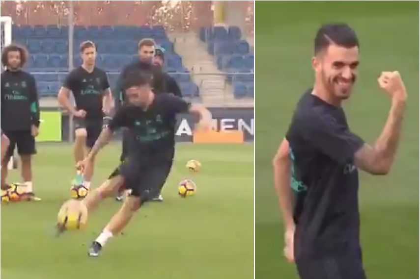 Ceballos se luce con una escandalosa volea tras pase de Zidane Ceballos se luce con una escandalosa volea tras pase de Zidane
