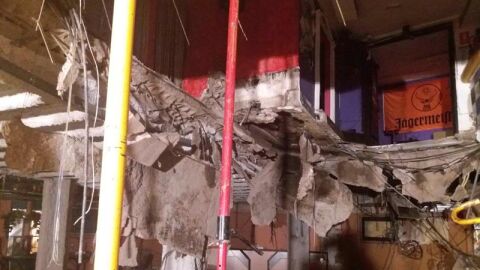 Fotograf&iacute;a facilitada por el Consorcio de Bomberos de Tenerife del interior de la discoteca Butterfly