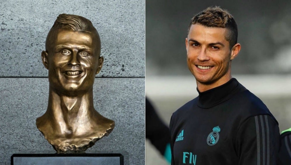 El nuevo busto de Cristiano Ronaldo también se hace viral... por su tremendo parecido El nuevo busto de Cristiano Ronaldo también se hace viral... por su tremendo parecido