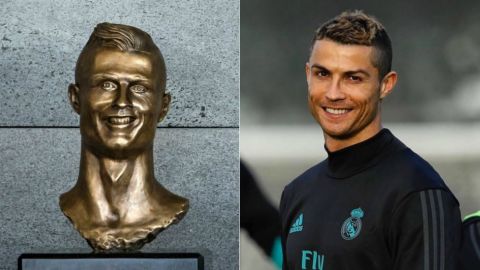 El viejo busto de Cristiano Ronaldo que desat&oacute; las mofas en la red