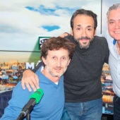 Los regidores del Teatro Real, Pepa Fernández y Hugo Barrenechea, con José Manuel Zapata y Juan Ramón Lucas en Más de uno