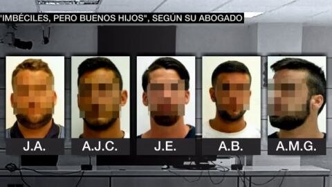 Los cinco miembros de 'La Manada', acusados de la supuesta violaci&oacute;n grupal de San Ferm&iacute;n
