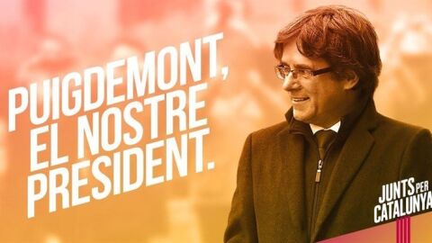 Cartel de Junts per Catalu&ntilde;a