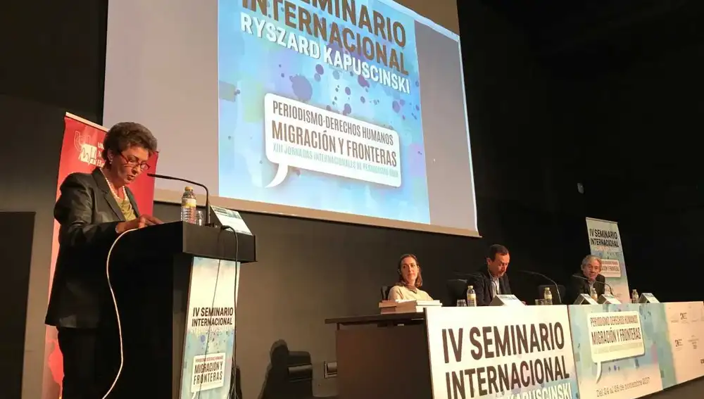 Momento del Seminario Internacional Ryszard Kapuscinski celebrado en Elche Momento del Seminario Internacional Ryszard Kapuscinski celebrado en Elche