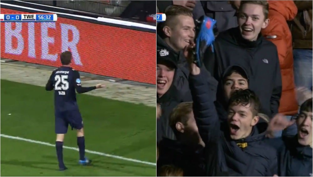 Le roban una bota en pleno partido... ¡y tiene que negociar con los ultras rivales para recuperarla! Le roban una bota en pleno partido... ¡y tiene que negociar con los ultras rivales para recuperarla!