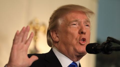 El presidente de EEUU, Donald Trump