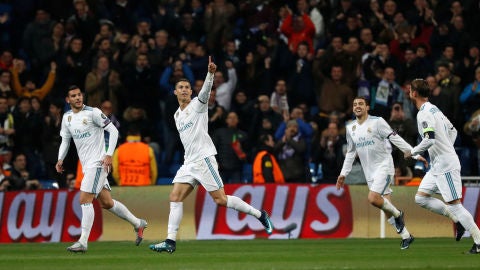 Cristiano Ronaldo celebra su gol contra el Dortmund