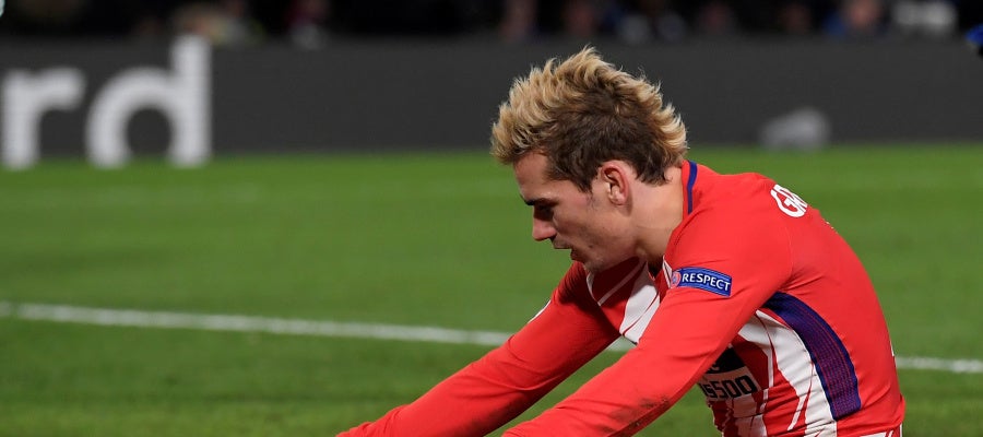 Griezmann en el útlimo partido de Champions Griezmann en el útlimo partido de Champions