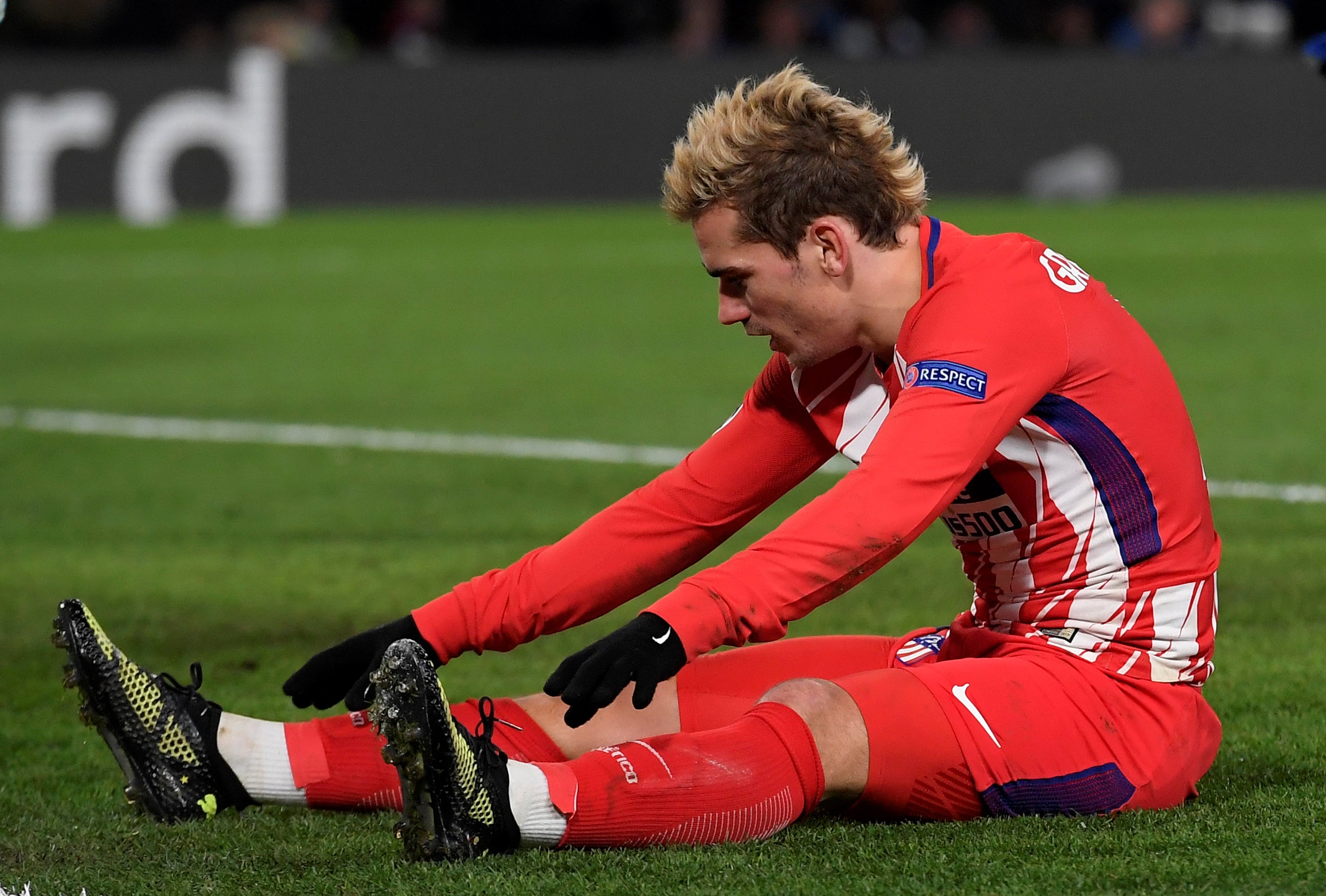 Griezmann, duda ante el Betis por molestias en su muslo derecho Griezmann, duda ante el Betis por molestias en su muslo derecho