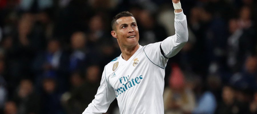 Cristiano Ronaldo celebra un triunfo del Real Madrid