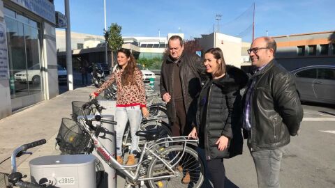 Nueva estaci&oacute;n de BiciElx junto al Polideportivo de Carr&uacute;s en Elche