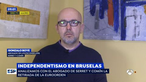 El abogado de Serret y Com&iacute;n: "En alg&uacute;n momento el Tribunal Supremo va a volver a cursar la euroorden" 