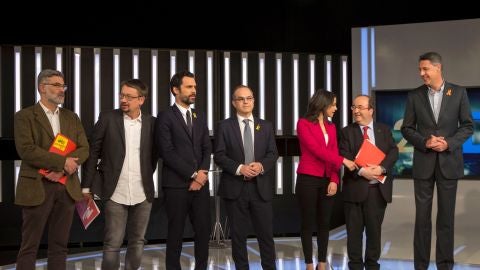 Primer debate antes de las elecciones catalanas del 21-D