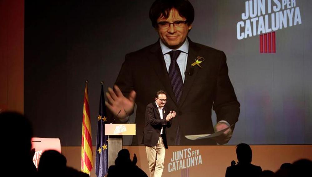 El número uno de Junts per Catalunya, Carles Puigdemont