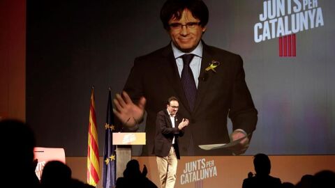 El n&uacute;mero uno de Junts per Catalunya, Carles Puigdemont