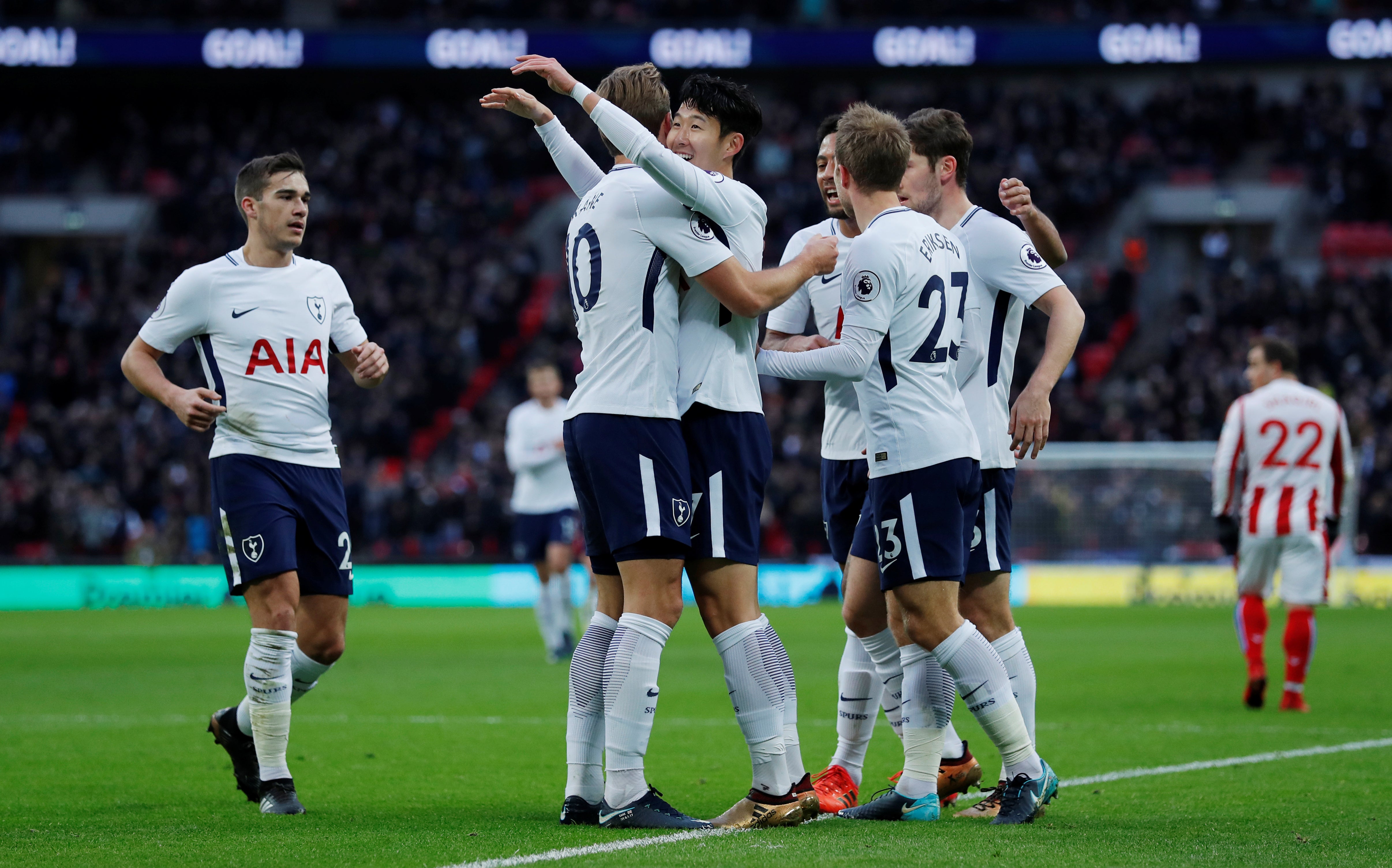 El Tottenham se reencuentra con la victoria goleando al Stoke El Tottenham se reencuentra con la victoria goleando al Stoke