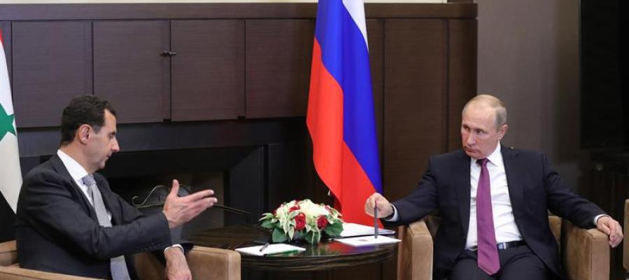 Vladímir Putin con Bashar al Assad Vladímir Putin con Bashar al Assad