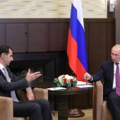 Vladímir Putin con Bashar al Assad