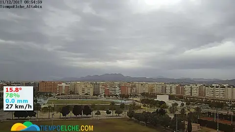 Captura de la webcam del barrio Altabix/Universidad de TiempoElche Captura de la webcam del barrio Altabix/Universidad de TiempoElche