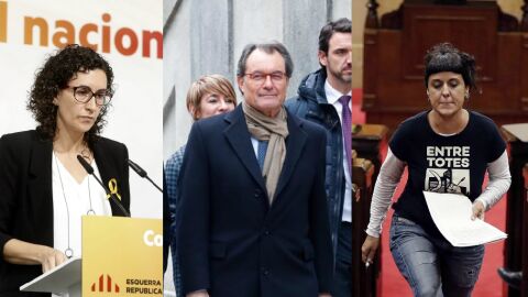 Marta Rovira, Artur Mas y Anna Gabriel