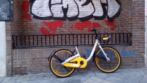 Destrozo de las bicicletas p&uacute;blicas de alquiler