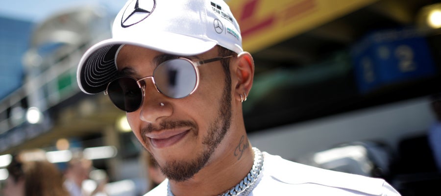 Hamilton, durante un Gran Premio Hamilton, durante un Gran Premio