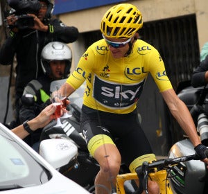 Chris Froome, en la última etapa del Tour 2017 Chris Froome, en la última etapa del Tour 2017