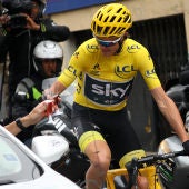 Chris Froome, en la última etapa del Tour 2017