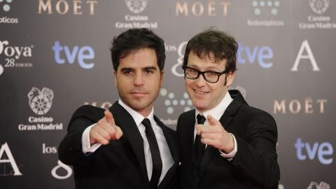 Joaqu&iacute;n Reyes y Ernesto Sevilla en los Goya 2014