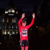 Chris Froome celebra su triunfo en la Vuelta