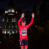 Chris Froome celebra su triunfo en la Vuelta Chris Froome celebra su triunfo en la Vuelta