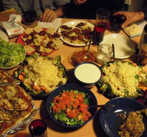 Variedad de platos y comidas en Navidad Variedad de platos y comidas en Navidad